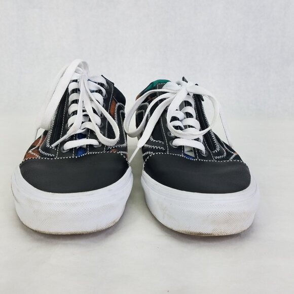 Vans Old Skool Shoes Men's 9 Women's 10.5 Zip Tartan Daze Acid Tie Dye Spikes - Picture 5 of 16